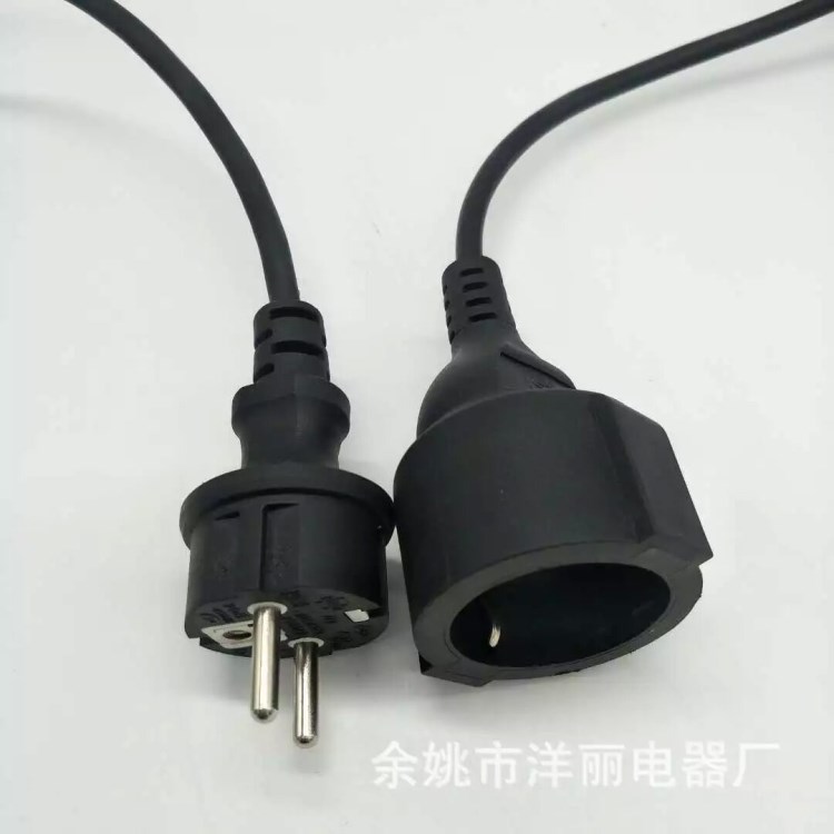 【廠家直銷】歐洲插頭 德式三芯16A尾插IP44不帶保護閥