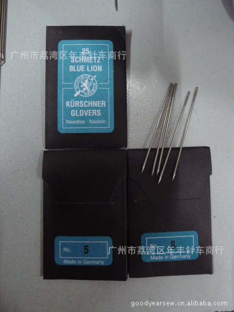 供應(yīng)德國(guó)SCHMETZ藍(lán)獅牌GLOVERS三角手縫針,皮草\裘皮手縫針