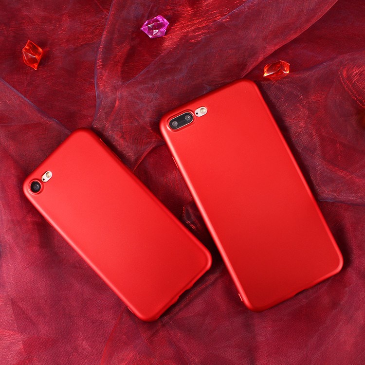 OPPO中國紅手機套A59S烤漆tpu軟殼 A39/A57全包防摔大紅色保護殼
