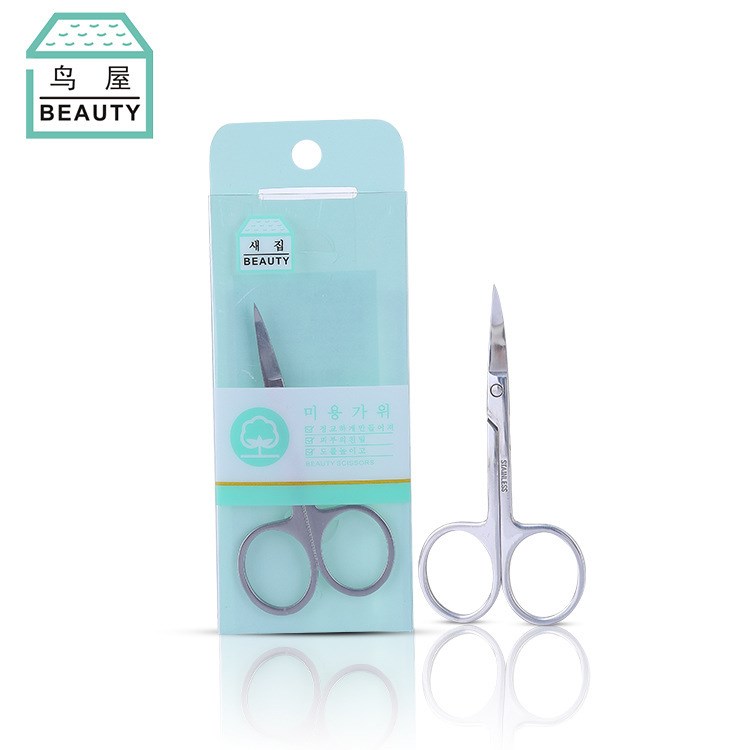 鳥屋 美容剪-A型寬頭不銹鋼眉剪 修眉小剪刀批發(fā)廠家直銷 N200