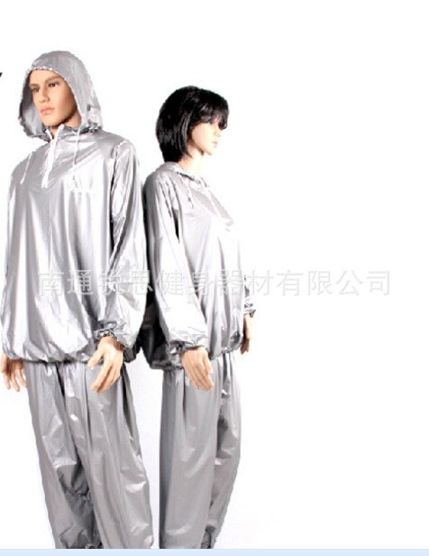 工廠批發(fā)出汗桑拿服男女跑步衣褲套裝降體服纖體