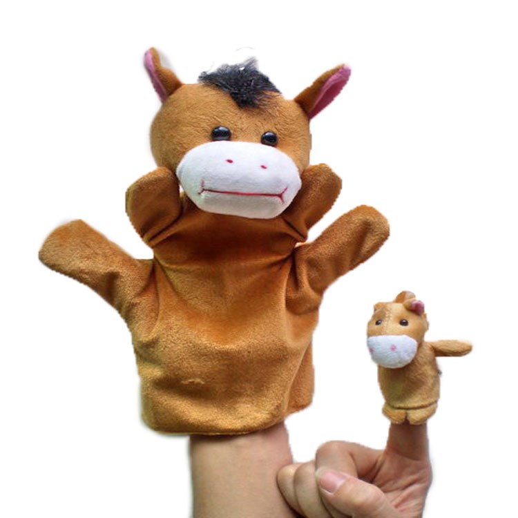 動物馬親子手偶指偶  馬大手偶+馬小指偶 給愛聽故事的寶寶可挑款