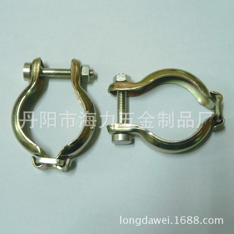 廠家直銷 管夾 碳鋼鍍彩鋅管夾 卡箍包箍管夾 價(jià)格優(yōu)惠