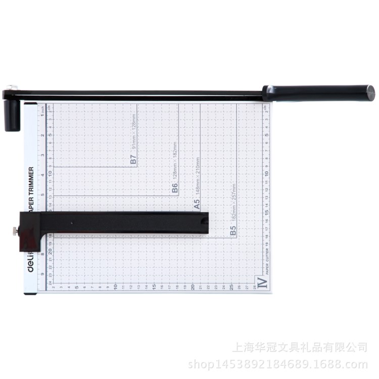 得力8014切紙機(jī) 加厚切紙刀裁紙刀手動(dòng)相片照片切刀裁紙刀A4鋼質(zhì)