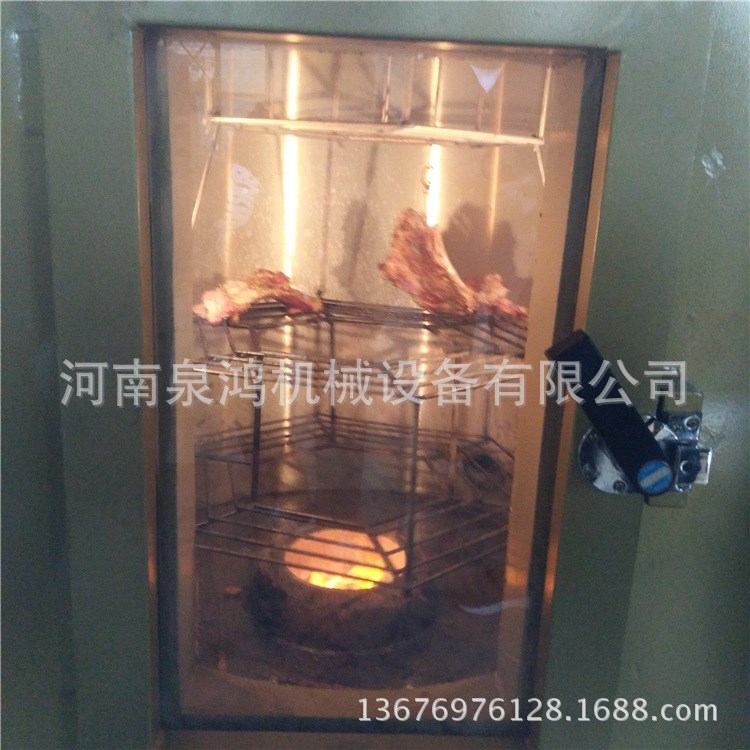 夜市烤肉串燒烤機(jī)燒烤架 全自動(dòng)旋轉(zhuǎn)烤魚(yú)烤全羊無(wú)煙燒烤設(shè)備廠家