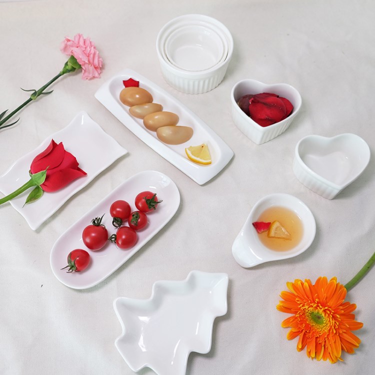 躍隆 創(chuàng)意果凍布丁碗杯冰激凌碗蛋糕模具烤盅 陶瓷醬油壽司毛巾碟