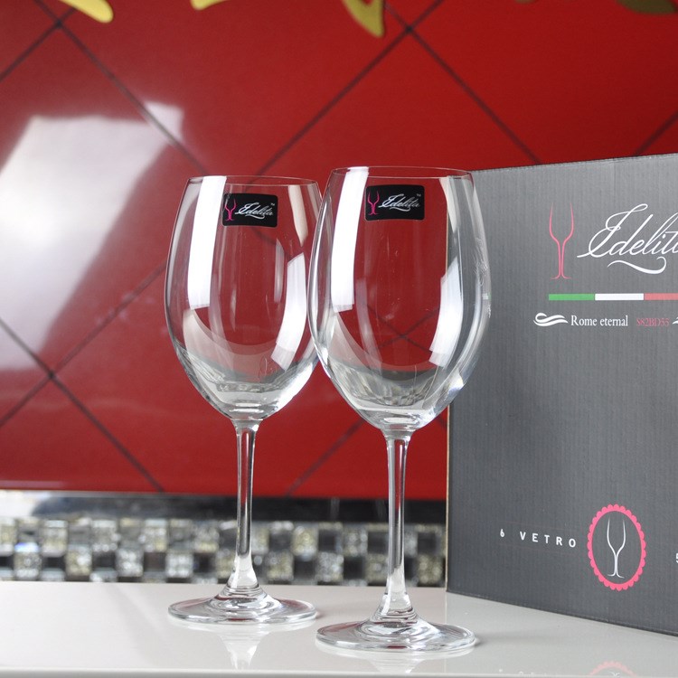 EDELITA水晶紅酒杯玻璃高腳杯葡萄酒杯波爾多紅酒杯廣告禮品