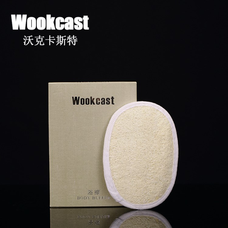 wookcast酒店一次性用品浴擦五酒店用品天然絲瓜絡(luò)浴擦