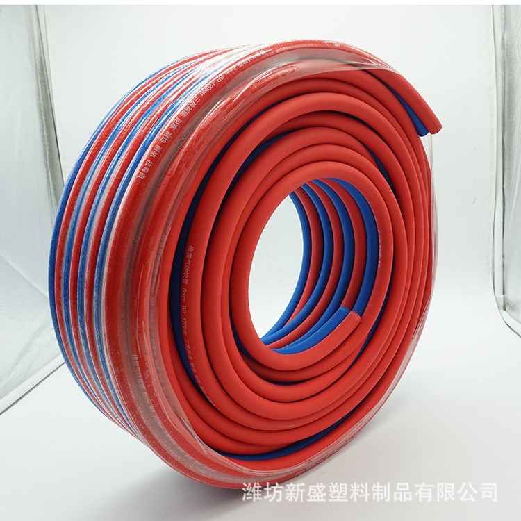 廠家供應橡塑膠管 雙聯管氧氣管乙炔管 焊接氧氣瓶用高壓氣動軟管