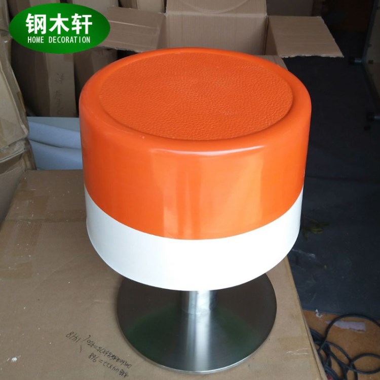 玻璃鋼冬瓜凳肯德基活動(dòng)腳吧凳不銹鋼圓凳蘑菇櫈快餐店圓櫈小圓凳