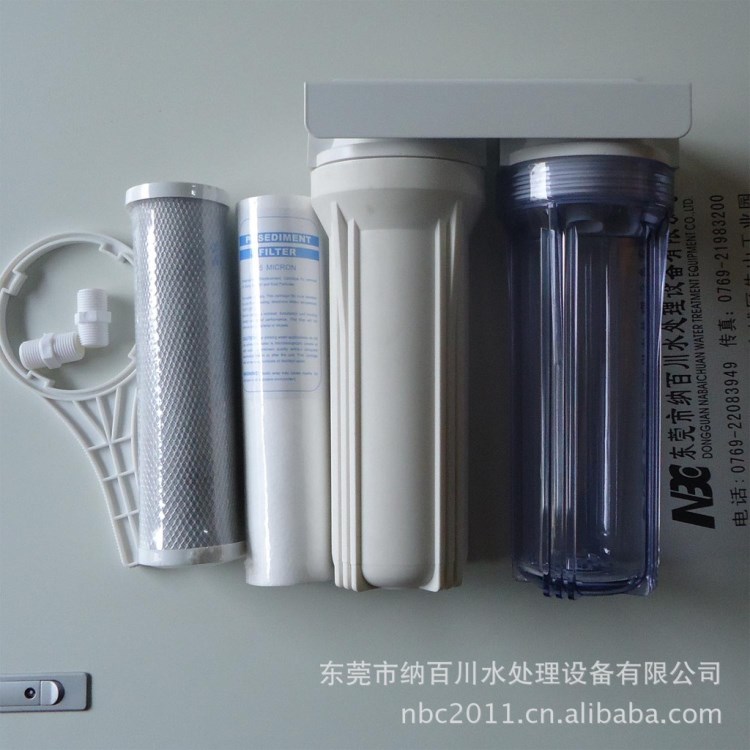 自來水簡(jiǎn)單過濾器 泥沙鐵銹過濾器 PP+活性炭二級(jí)過濾器設(shè)備