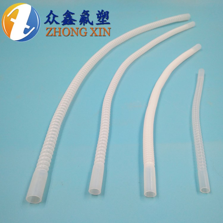 鐵氟龍管廠家 橙色燃氣碳素波紋管 四氟ptfe不銹鋼排氣阻燃波紋管