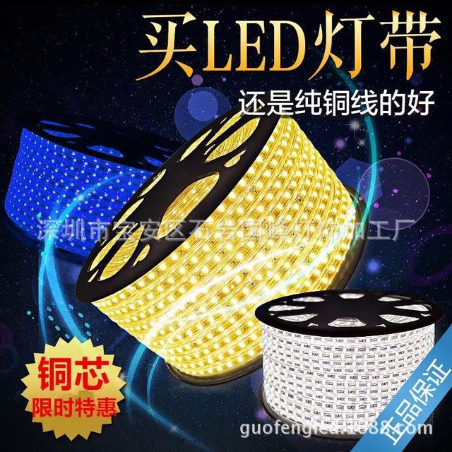 led灯带 5050 LED软灯条 霓虹灯跑马灯 七彩灯带RGB防水灯带批发