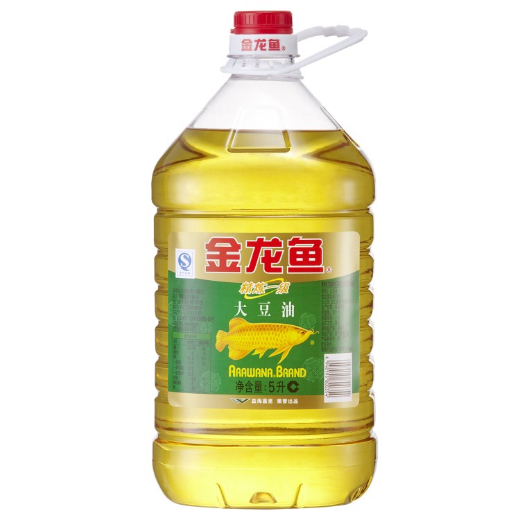 金龙鱼精炼一级大豆油5L 1.8L食用油色拉油餐饮用油批发整箱代发