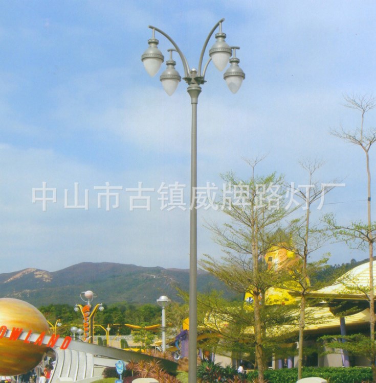 威牌路燈歐式鑄鋁鐵座加厚戶外大型廣場亮化工程廠家直銷