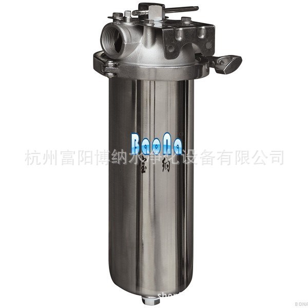 供應(yīng)寶納不銹鋼前置過(guò)濾器單芯過(guò)濾器精裝卡箍式不銹鋼濾瓶超濾