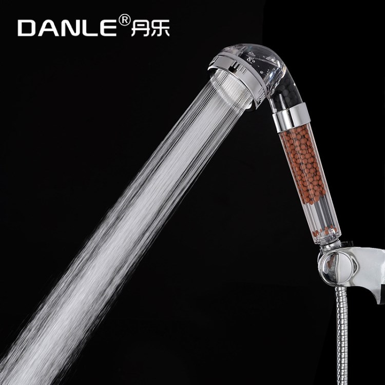 丹樂浴室增壓spa負(fù)離子手持花灑熱水器沐浴洗澡蓮蓬頭淋浴小噴頭