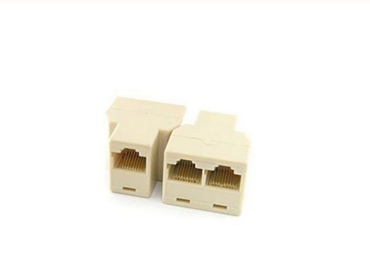 廠家批發(fā) RJ45網絡三通頭 網線連接器 網線1分2轉接器 方便實用