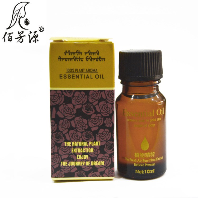 批发SPA足浴按摩精油桑拿足疗沐足刮痧伽蓝香域玫瑰精油10ml