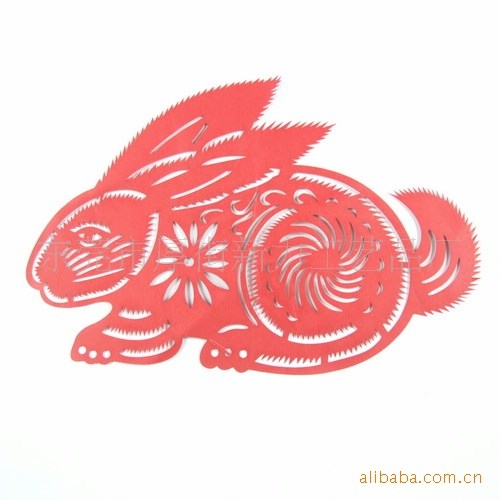 供應(yīng)兔年春節(jié)剪紙【激光鏤空剪紙，速度快，產(chǎn)能高】