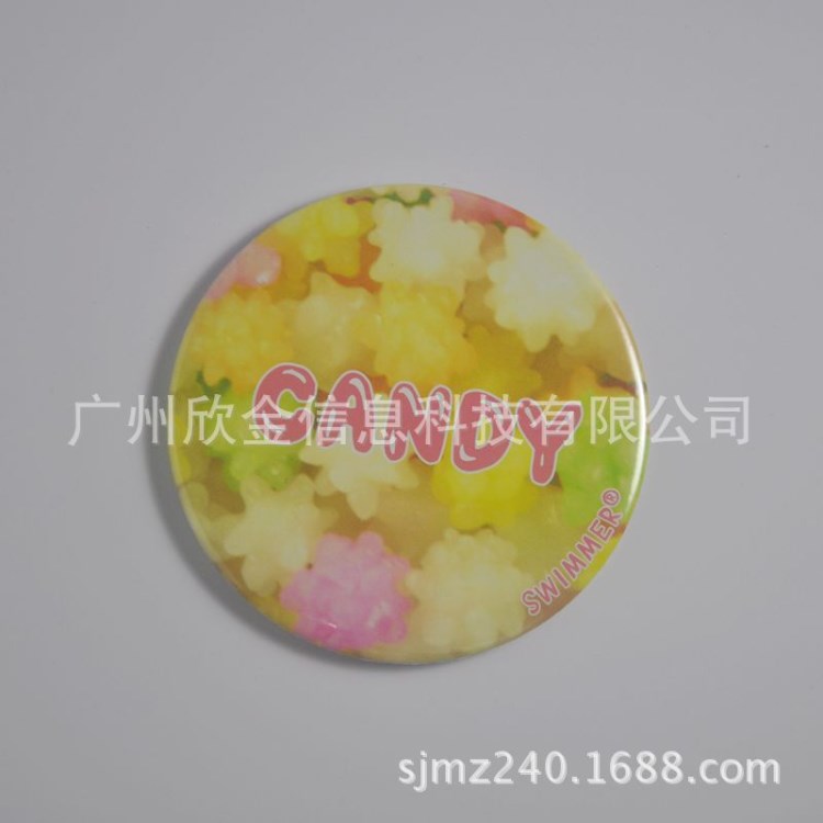 【马口铁镜子】 圆形迪士尼图案 随身镜套装 CANDY广告礼品