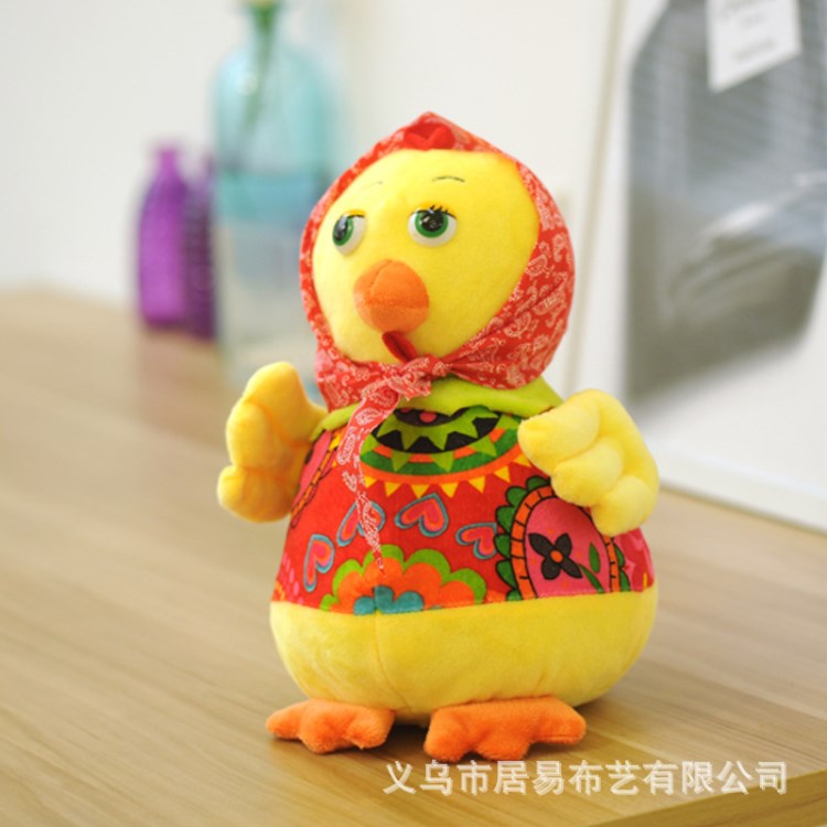 毛绒玩具鸡玩偶创意玩具礼品鸡年吉祥物布艺公仔机抓娃娃