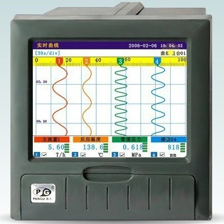 杭州盤古彩屏無紙記錄儀VX6100R系列