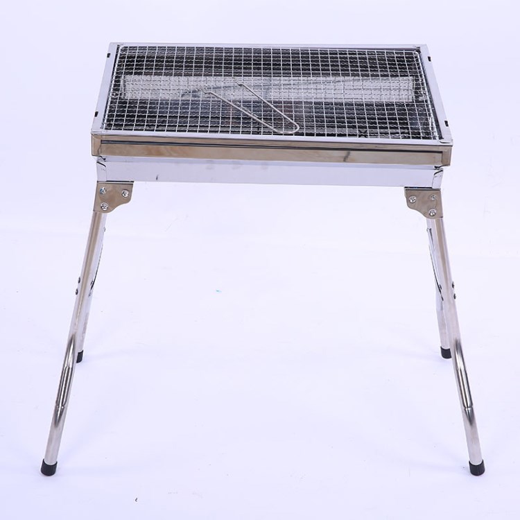 不銹鋼燒烤爐 便攜式燒烤爐碳燒烤架 中號戶外BBQ燒烤用具批發