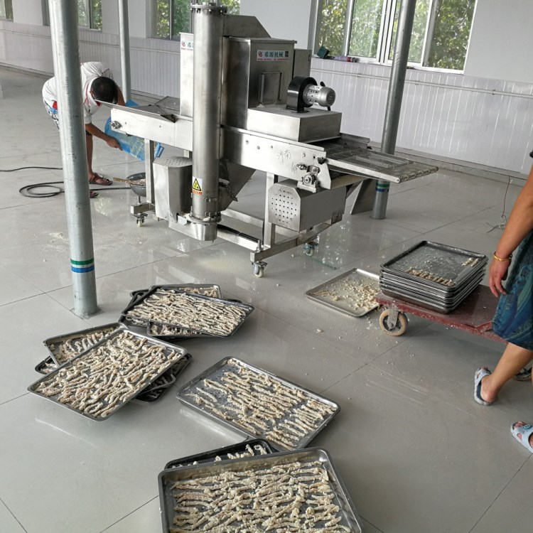得爾潤 魚排自動加工設備  打漿 掛漿 油炸機  可加工定制 中