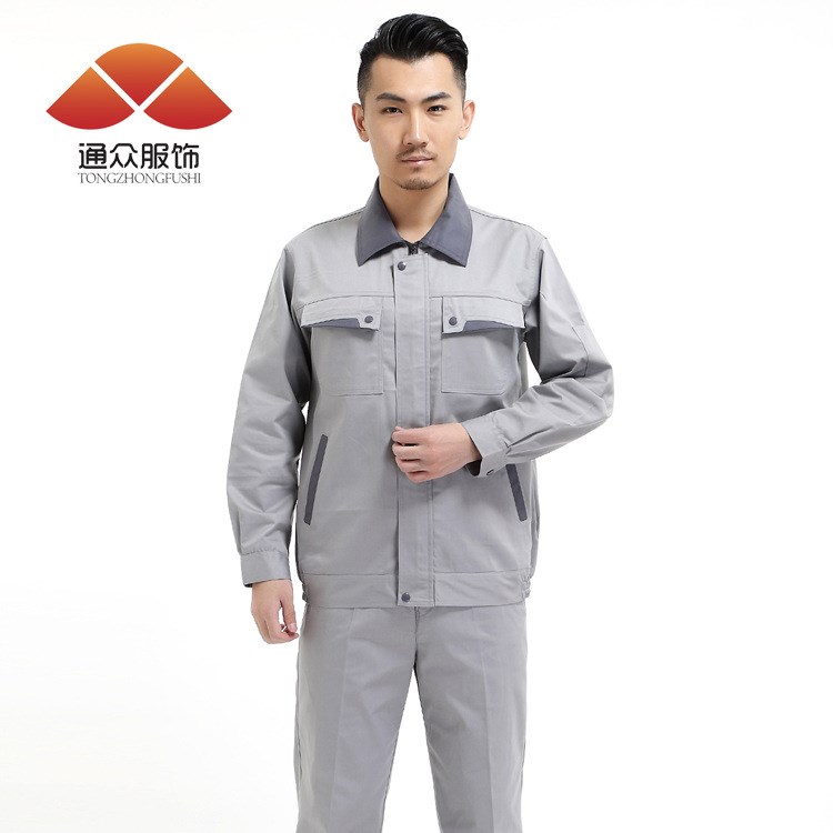 廠家定制批發(fā)工作服廠服吸汗排濕 勞保服 套裝防靜電工作服 耐磨