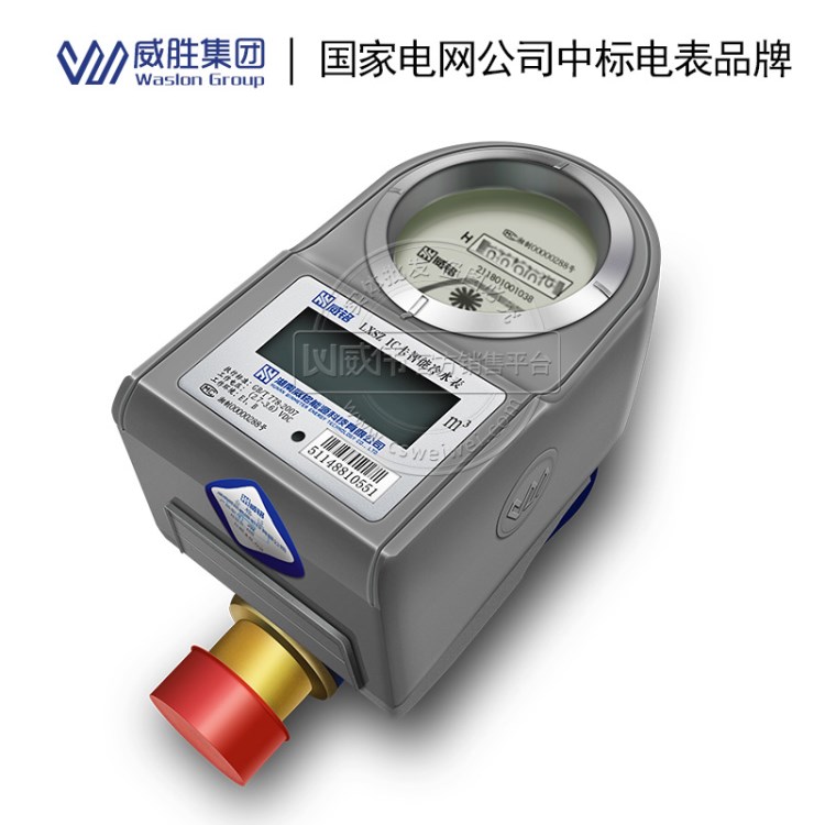 威勝水表威銘LXSZ(R)智能冷水表IC卡預付費水表小區插卡水表15mm