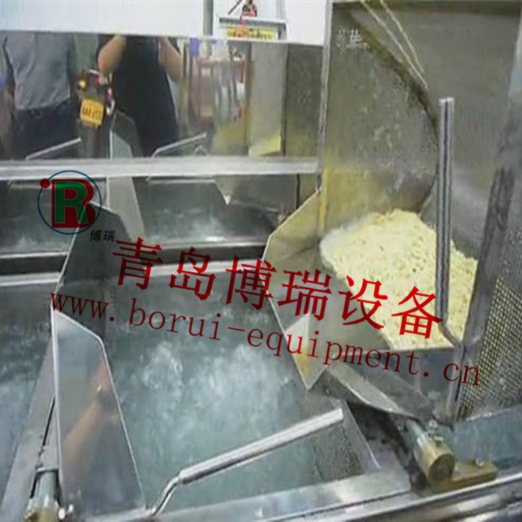 博瑞廠家供應 不銹鋼材質 連續(xù)式的 全自動油炸機/煮面機  高品質