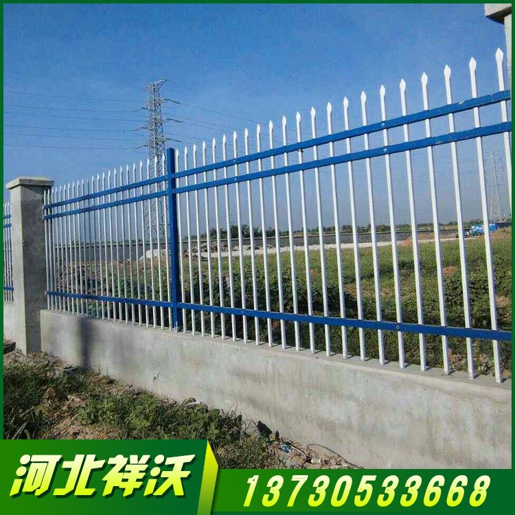 山東淄博圍墻鋅鋼護欄 別墅庭院小區(qū)圍墻柵欄 威海隔離柵欄圍欄