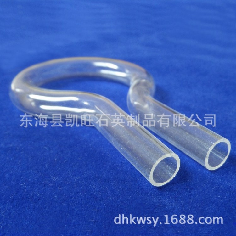 供應石英管 異形管 透明 耐高溫U型球拍型石英加熱玻璃管
