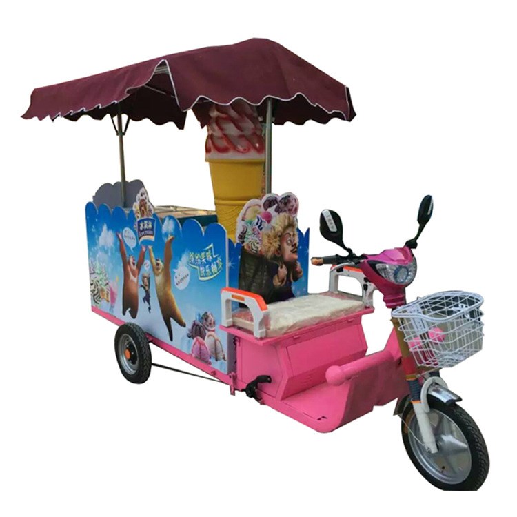 冰激凌冷飲車(chē)無(wú)電流動(dòng)式冰淇淋車(chē)冰激凌設(shè)備廠家直銷(xiāo)