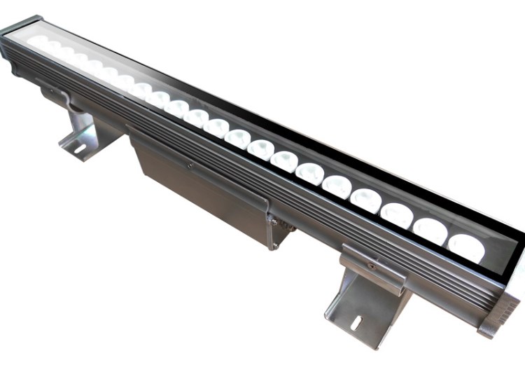 廠家直銷led洗墻燈DMX512單色七彩外控大功率線條燈橋梁射燈批發