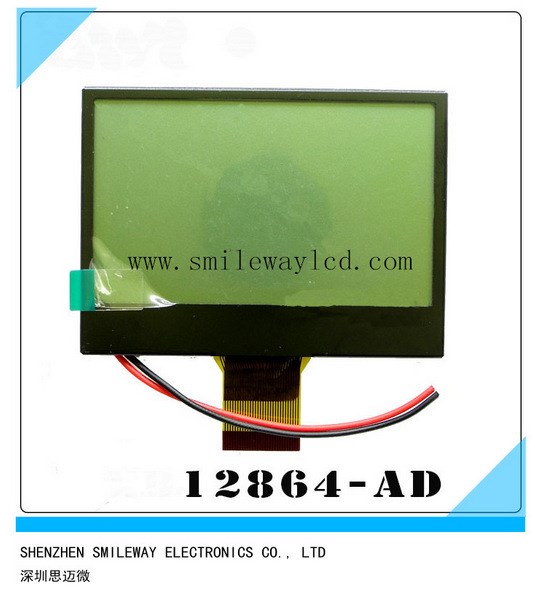 COG圖形點(diǎn)陣12864  LCD液晶屏 外形尺寸72*52MM單色液晶 并口