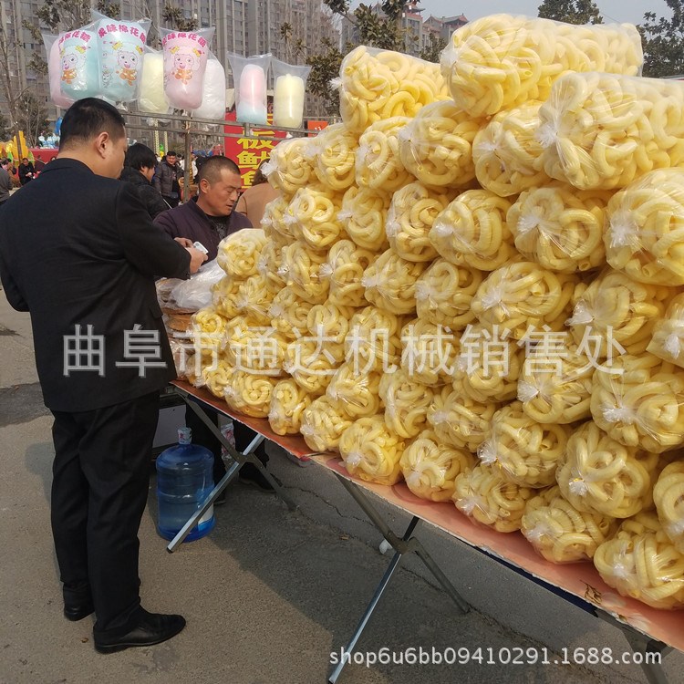 陜西 麻花型膨化機 暗倉汽油雜糧膨化機 玉米爆花機 通達牌