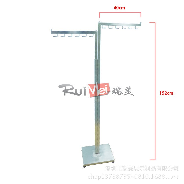 拉絲電鍍掛包架 兒童書包陳列展示貨架 旅游包休閑包電腦包掛包架