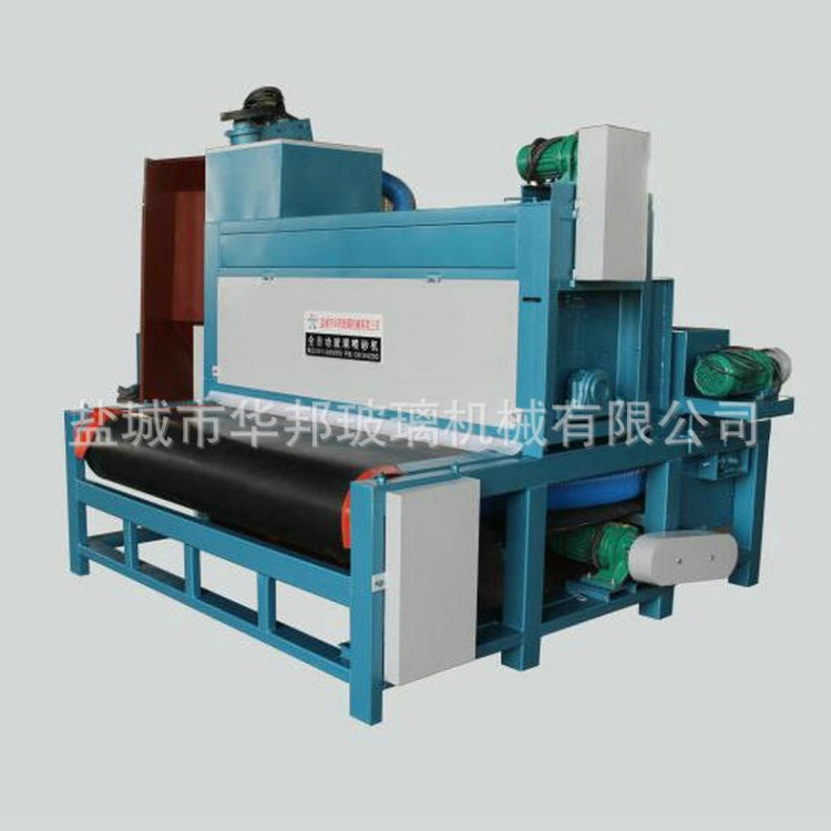 大量批發(fā) 板材噴砂機 輸送式玻璃打砂機 玻璃水磨砂機定制