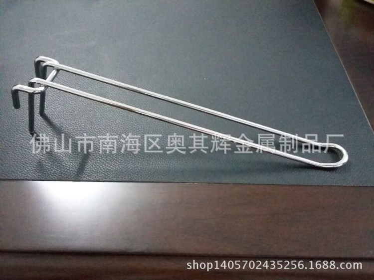 供應批發網式展示架掛鉤 背網式U型鐵線鉤子 活動式貨架鐵鉤