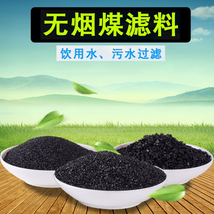 污水處理 水洗無煙煤 1-2mm 廠家直銷無煙煤活性碳 價格