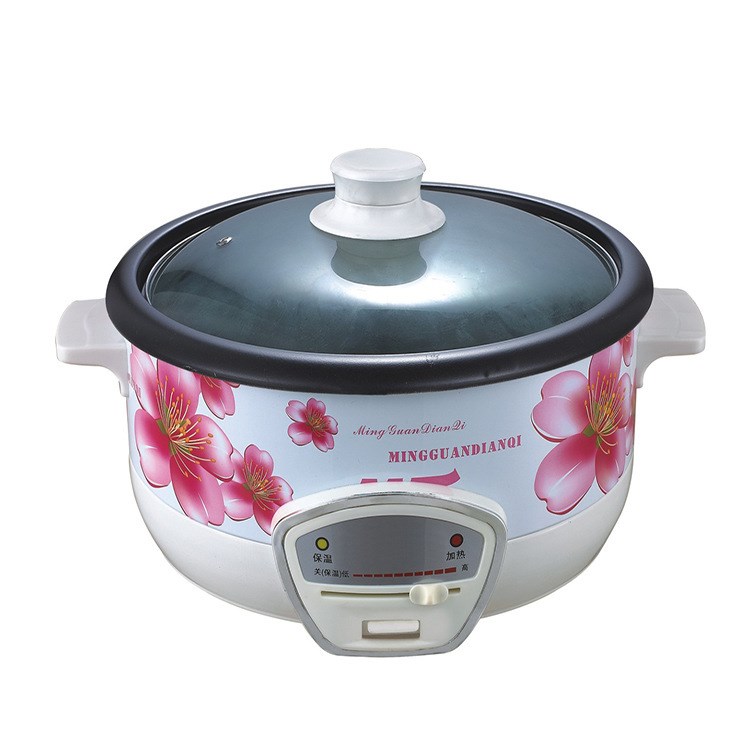 廠家直銷 廣東紅三角 1300W多款花色多用精品帶煮飯電火鍋