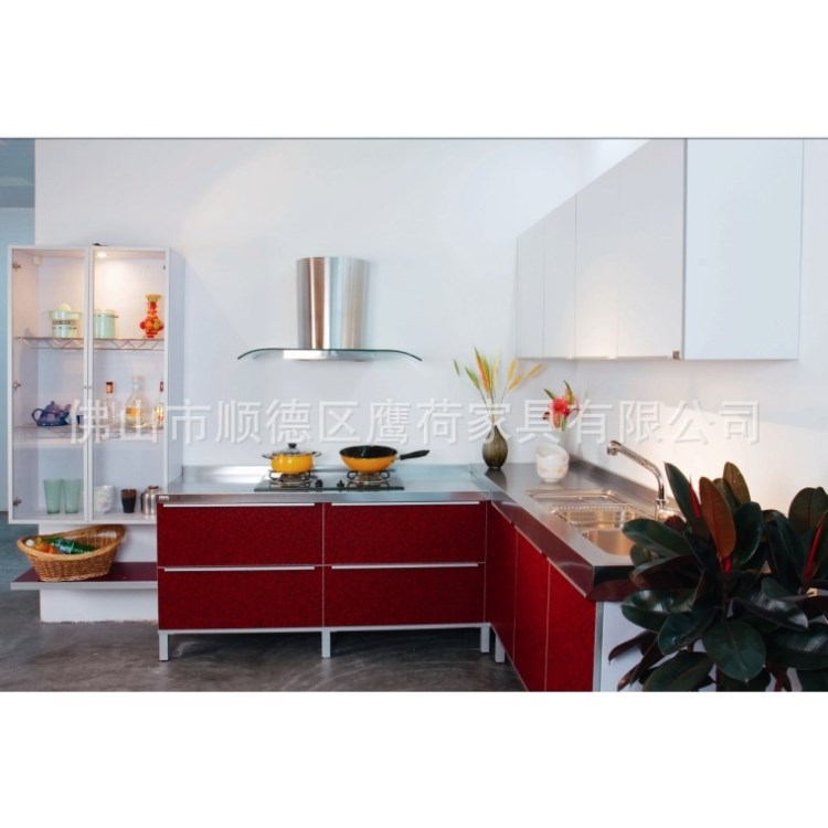廠家定制廚房廚柜阻尼導(dǎo)軌金屬UV門板臺(tái)面Kitchen cabine工廠批發(fā)
