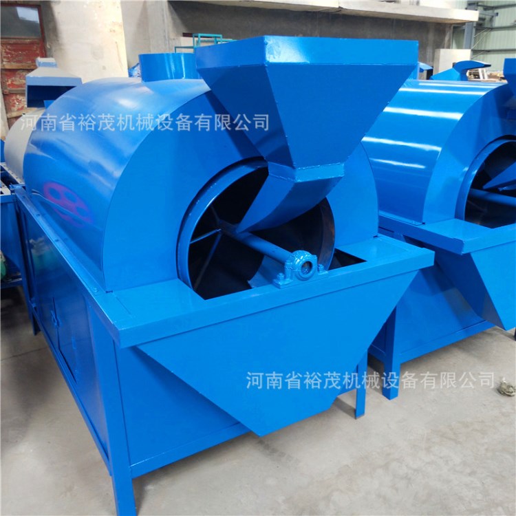 中型小型大容量滾筒炒鍋 花生蠶豆板栗炒貨機 量大豆炒料機
