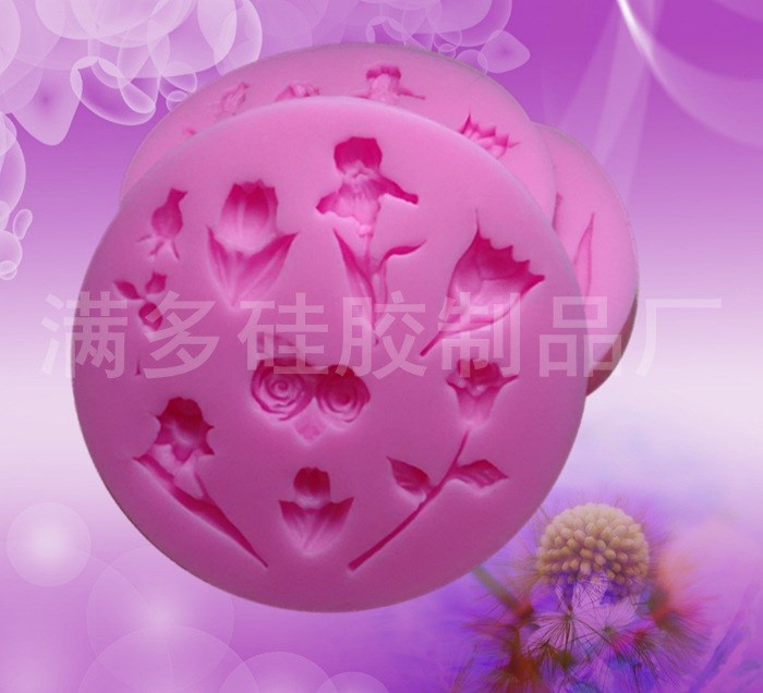 MD037玫瑰翻糖蛋糕模 硅膠烘焙工具 西點烘焙DIY Cake moulds