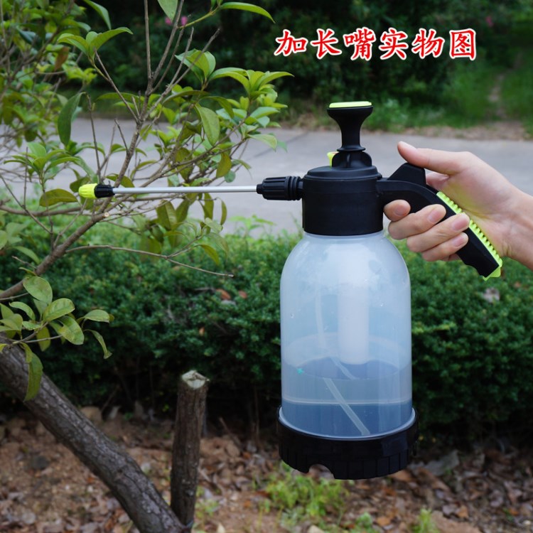 廠家直銷2L新型手壓式噴壺澆花壺灑水壺噴霧器花灑水壺塑料花灑壺