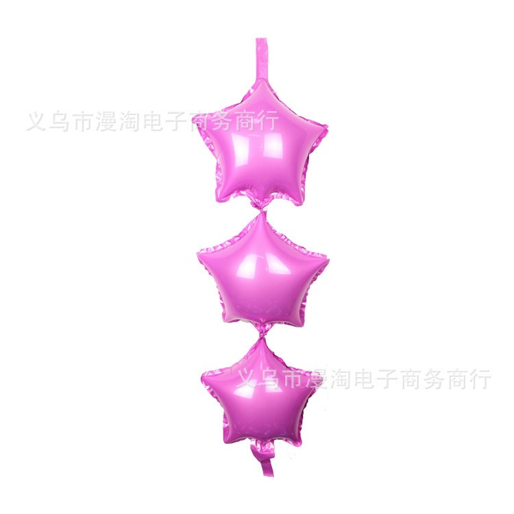 新款 大號(hào)32CM*57CM 五角星鋁膜 尾巴氣球 開(kāi)業(yè)慶典 鋁箔氣球