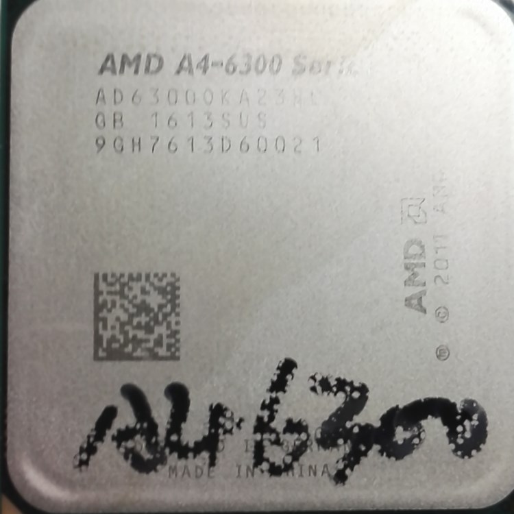 AMD A4 6300 散裝 一年質保 CPU