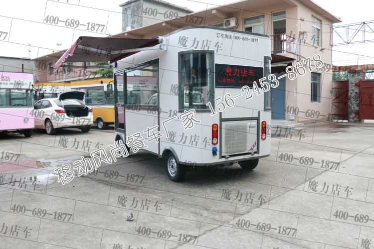 供應流動電動快餐車 新款時尚外賣麻辣燙燒辣車 冷飲冰淇淋奶茶車